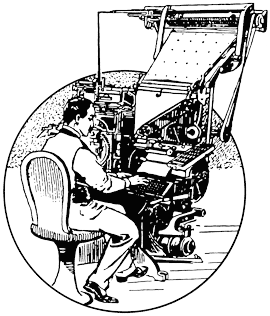 linotype model 25 - one of the machines that helped create a demand for lorem ipsum placeholder text in exhibiting fonts